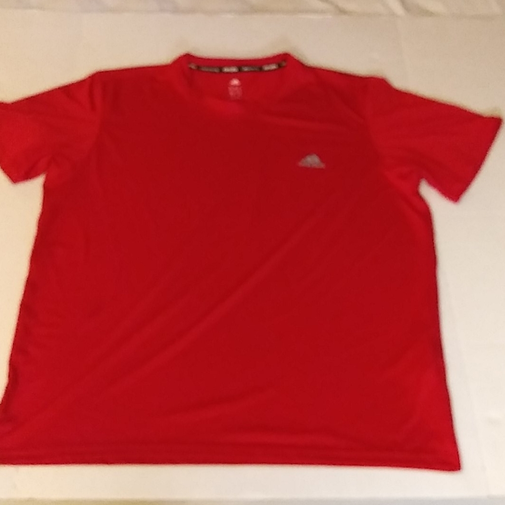 Mens Adidas climalite t-shirt red XL